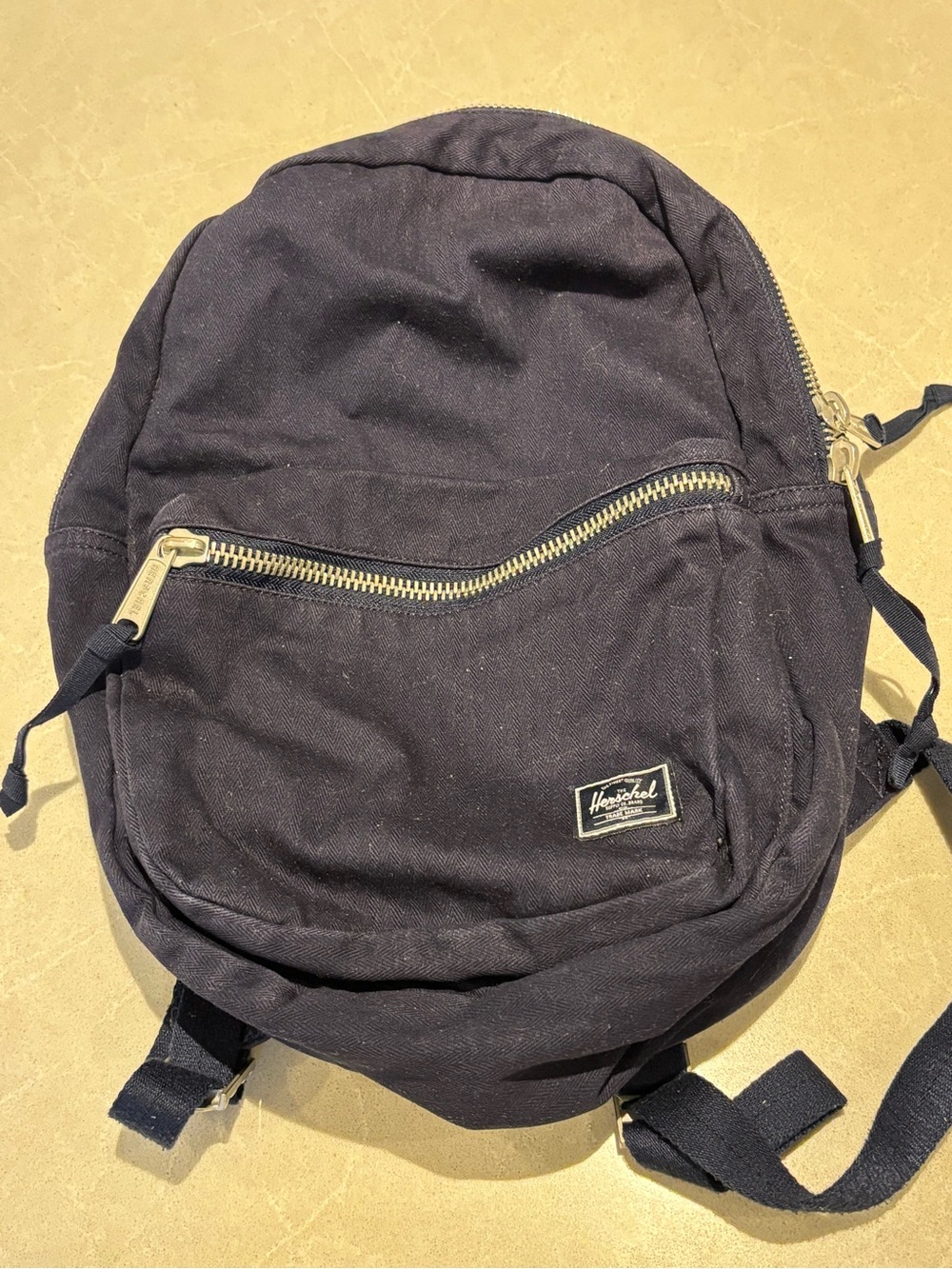 Herschel Supply Co Navy Canvas Lawson Backpack Everyday Urban Daypack Minimalist